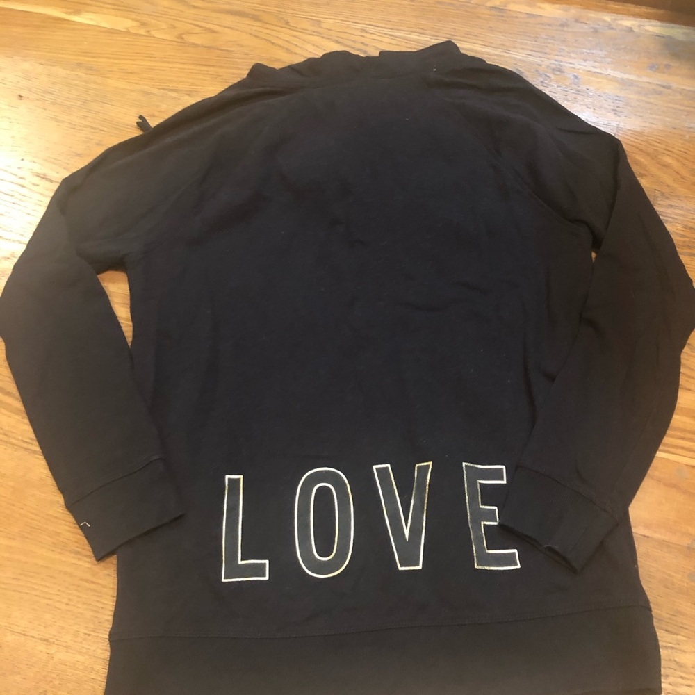 Victoria Secret black sweatshirt. Small